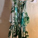 Cupshe  Green White Tropical Maxi Sundress
Deep side slit cutouts summer beach Photo 7
