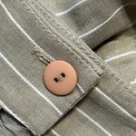 Talbots Y2K Linen Blend Pinstripe Two Piece Skirt Suit Set Women’s 8 Beige Photo 14