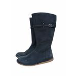 Keen  Women's Black Nubuck Leather Mid Calf Sierra Boot Sz 8 Comfort Moto Riding Photo 4