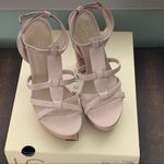 LC Lauren Conrad NWT NIB  Josephine Blush 5” Platform Sandals Heels 6.5 6 1/2 Photo 1