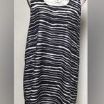 Imaginary voyage stripped tank dress M boho black spring classic resort Size M Photo 0