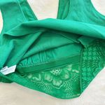 Aerie NWT Holiday Green Floral Lace Ribbed Bralette Crop Top - M Photo 5