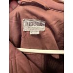 Bernie Bernardo Quilted Puffer Jacket Dusty Rose Button Front Collar Size M Purple Size M Photo 6