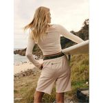 Free People NEW FP Movement Hot Shot Easy Set Medium Tan Long Sleeve Shorts Photo 2