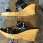 Onyx Size 8 Wedge Slip In Sandal, Black With bling Photo 0