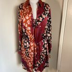 Donna Morgan NWT Floral Mini Dress - Long sleeves and V-neck design Size 18 Photo 3