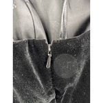 AJ Bari Black Gold Metallic Velvet Strapless Cocktail Party Dress 80s NWT Size 4 Photo 6