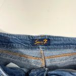 Seven 7 Jeans Seven7 Stretch Denim Chunky Y2K Embellished Stitch Bermuda Length Shorts Size 6 Photo 3