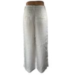 Madewell The Harlow Linen White Pleated High Rise Wide Leg Trousers Pants 10P Photo 2