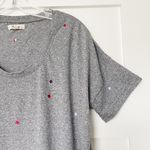 Madewell Embroidered U-Neck Tee Photo 5