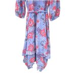 J. Jill Dress XL Asymmetrical Handkerchief Hem Church Vacation Romantic Coastal Photo 5