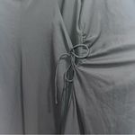 Amanda Uprichard NEW NWOT  X Revolve Conetta One Shoulder Wrap Maxi Gown Black Photo 6