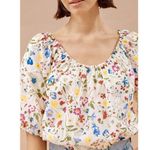 Albaray Cream Buttercup Pressed Floral Top Size UK 10/ US 6 White Photo 1