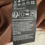 ALLSAINTS Hadley Satin Midi Slip Chocolate Dress Size US 10 Brown Photo 4