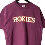 Vintage 90s Virginia Tech Hokies T Shirt Red XL Extra Large USA Single Stitch Photo 1