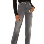 Mother Women’s Plus Size 33 The Wrapper Patch Springy Ankle Jeans Gray Photo 3