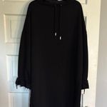 Topshop Black Hoodie Dress Photo 0