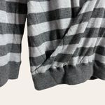 Eleventy Italian Cashmere Gray Striped Hoodie Pullover Sweater Size Small Photo 5