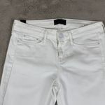 Vince  Optic White 5 Pocket Skinny Jeans with Grinding Detail Womens Size 26‎ Photo 7
