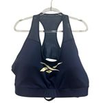 LUX VECTOR Reebok Navy and White Sports Bra Photo 4