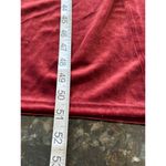 Wild Fable Ruched Velvet Strapless Midi Dress Deep Red Thigh Slit Size M NWT Photo 7