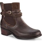 UGG 💖  Krewe Brown Leather Pull On Ankle Boots Photo 0
