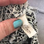 Elan  Women's Ivory Black Geometric Print Halter Jumpsuit Photo 2