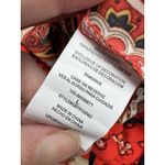 Gianni Bini NWT  Fire Orange Boho Western Tasseled Puff Sleeve Mini Dress Large Photo 9