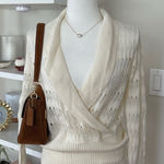 Hillard & Hanson NWT Elegant Cream Sweater Size M Photo 0