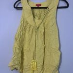 Elle  tank top blouse tie front tassel size xl Photo 2