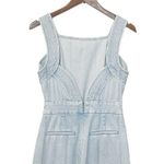 Adam Lippes Denim Jumpsuit Sleeveless Light Blue Acid Wash Womens Size 2 Photo 4