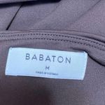 Aritzia  Babaton Women's Brown Plunge V-neck Long Sleeve Slim Crop Blouse Top M Photo 2