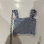 Mable Light Blue Floral Print Sleeveless Crop Top and Jogger Pants Set Size S Photo 14