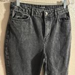Nasty Gal  Black Cropped Ankle Jeans with Distressed Hem Photo 4