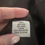 Talbots Black and Brown Blazer Lightweight Silk Wool Blend Photo 4