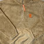 WEAR by Erin Andrews Syracuse Orange Quarter Zip Sherpa Pullover Women’s XL Tan Photo 1