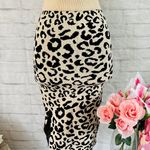 Boutique Knit Leopard Skirt Photo 0