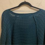 Free People  We The Free Teal Thien's Hacci Sweater Top Size S Photo 8