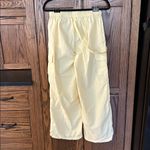 No Boundaries No‎ Boundaries Butter Yellow Cargo Baggy Wide Leg Cinch Parachute Pants XS 0-2 Photo 5