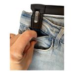 frame denim Frame‎ Jeans Women 24 Blue Hemp Blend Bathe Chew Le High Straight Chewed Hem Photo 5