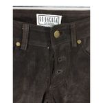 BB Dakota  Pret A Porter Vintage Brown Leather Pants Gold Button Fly Women 5 / 6 Photo 2