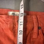 Madewell  classic straight Jean 28t orange corduroy Photo 5