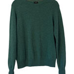 J.Crew Lambswool Crewneck Sweater Deep Green Size S Preppy Warm Minimalist Photo 0