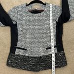 Banana Republic Career Tweed Zip Button Jacket Lined Professional Women Size 0 Photo 3