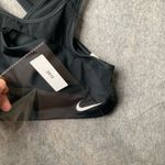 Nike Dri Fit Women Size Medium Black athletic Sports Bra Mesh Photo 7