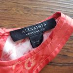 ALLSAINTS NWOT  Verna Nila Coral Floral Silky Halter Sleeveless Blouse Size 4 Photo 3