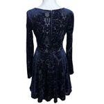City Triangles Velvet Burnout Skater Dress Juniors SZ 3 Whimsigoth Fairy Witchy Photo 4