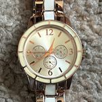 Charter Club  women’s vintage‎ rose gold/white bracelet watch one size Photo 1