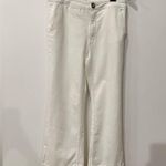 Pilcro and the Letterpress Anthropologie  White High-Rise Bootcut Jeans Size 30 Photo 3