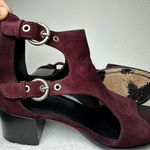Rag and Bone  Burgundy Made in Italy Suede Sandals in Size 8.5 Photo 7